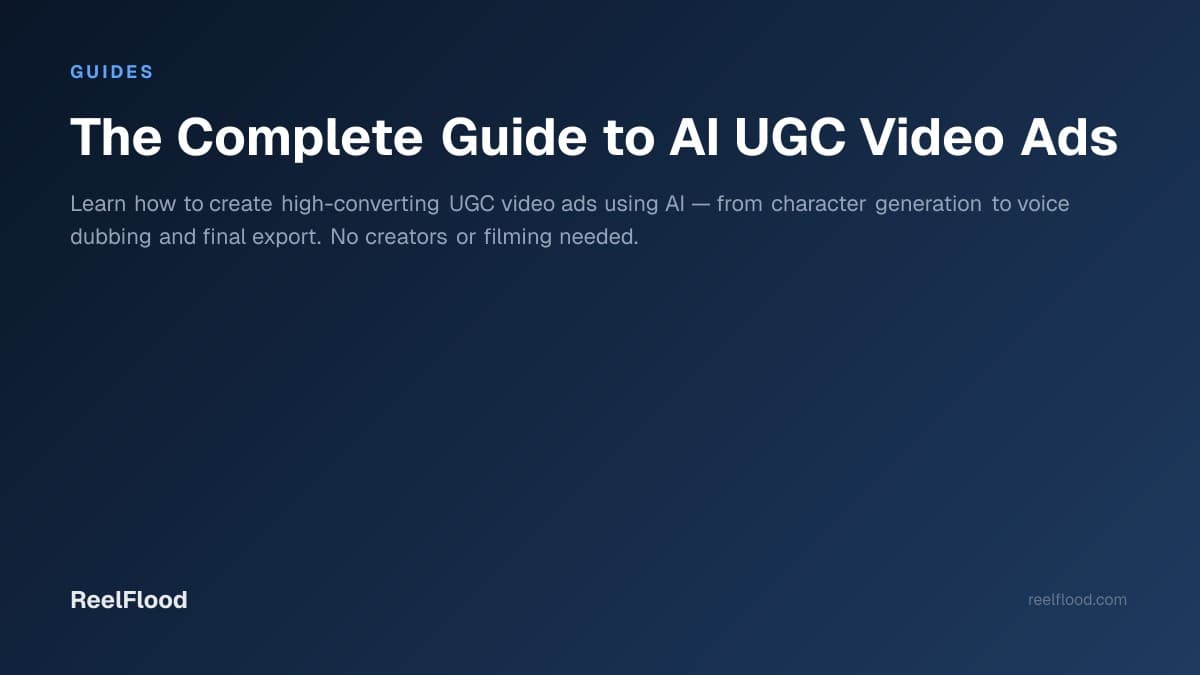 AI-generated UGC video ad on a phone screen