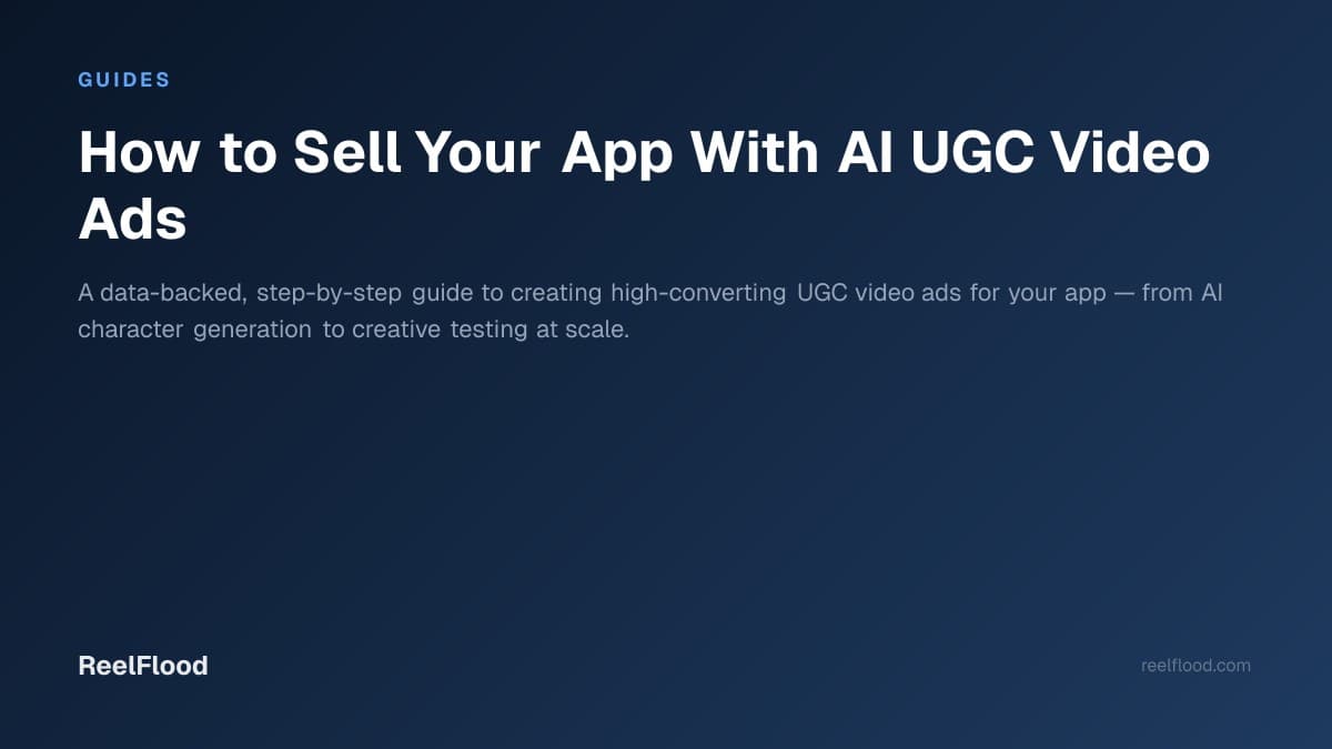 AI-generated UGC video ad promoting a mobile app on a smartphone screen