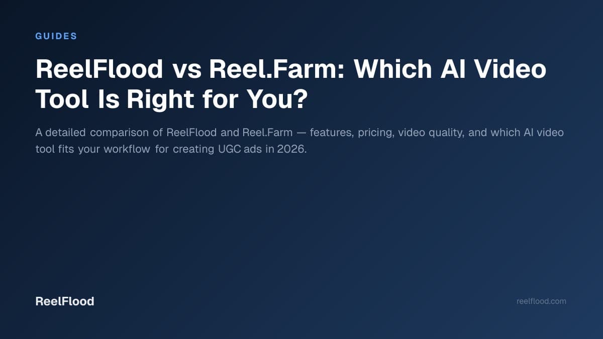 Side-by-side comparison of ReelFlood and Reel.Farm AI video platforms