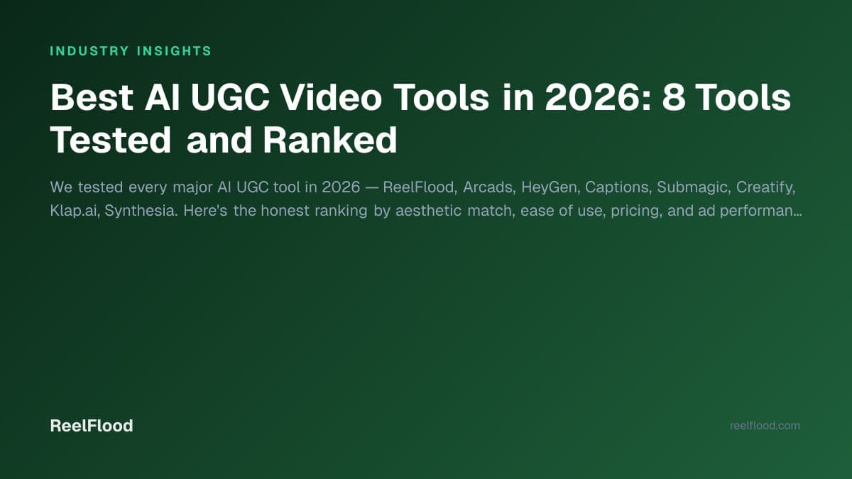 Top 8 AI UGC video generation tools ranked for 2026