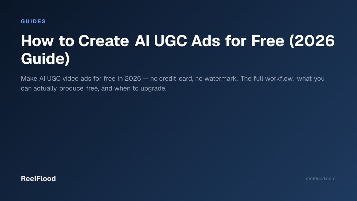 Creating an AI UGC video ad for free on a laptop and phone