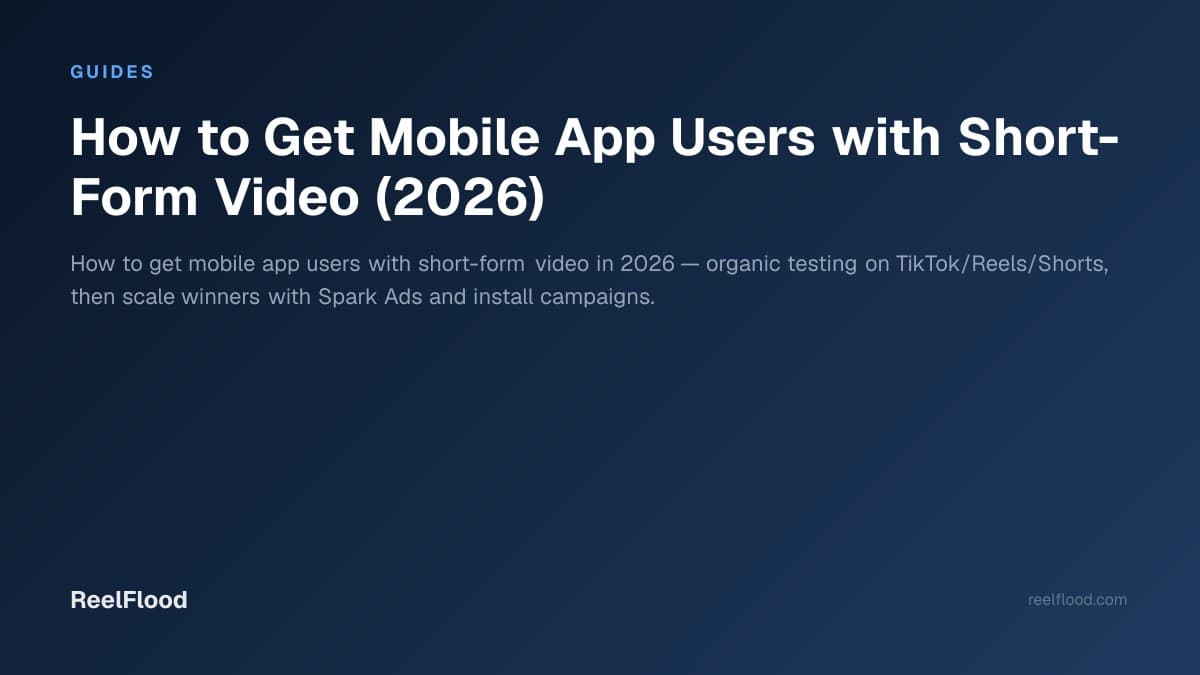 Phone showing a short-form app demo video next to an App Store install screen