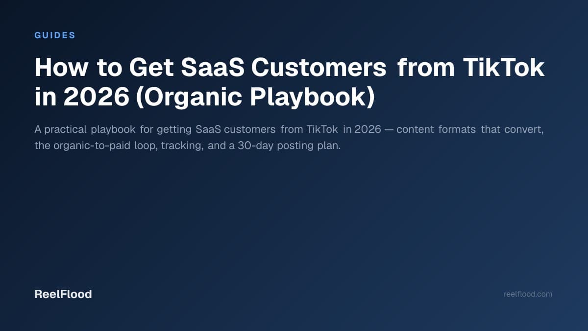 SaaS founder reviewing TikTok analytics next to a product signup dashboard